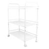 3-ярусная полка Мини тележка для салона красоты для хранения Стоматолог Восковая процедура Белый