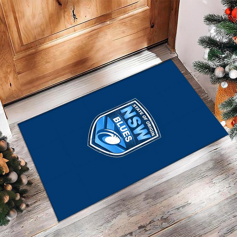 NSW Blues Crystal Velvet Carpet Soft Anti?Slip Floor Mat Comfortable Home Living Room Bedroom Decor Rug