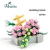 Детский строительный блок, игрушка, цветочная композиция, строительный блок в горшке, сборка своими руками, мелкий строительный блок, набор цветов