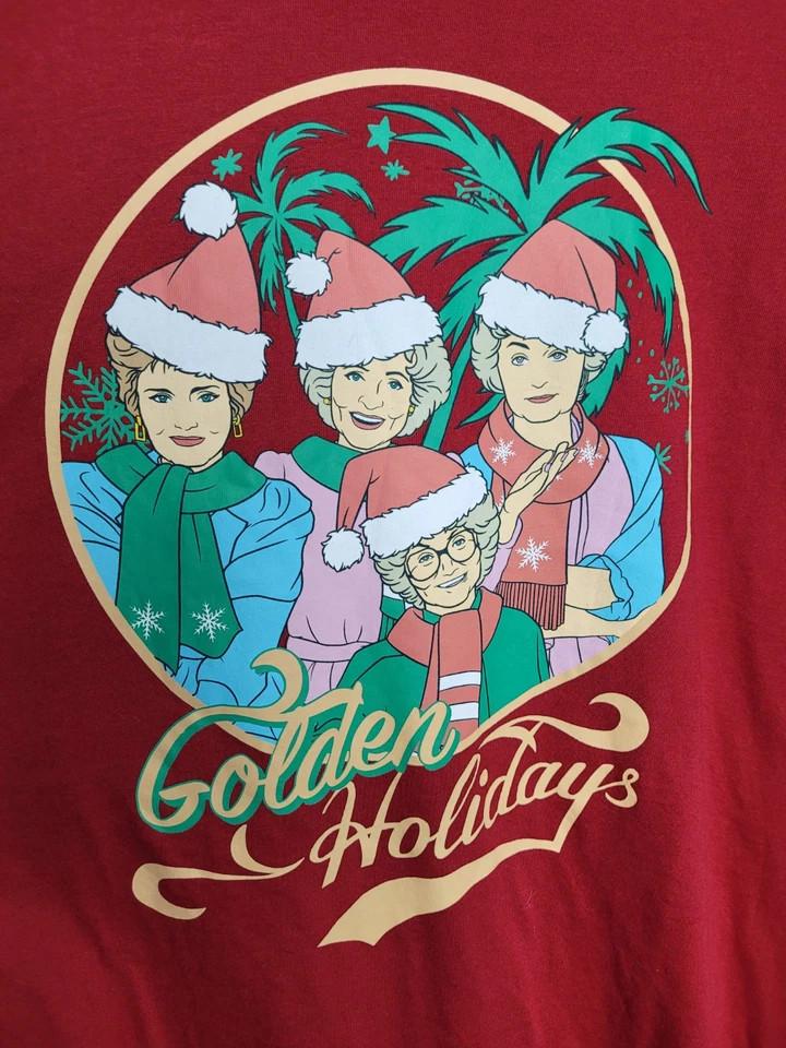 Golden Girls Christmas Holiday T Shirt Gift Family Red Unisex S-5XL ND1460 Unisex T-Shirt