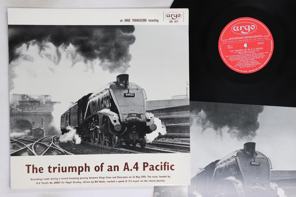 LP Record NO ARTIST - Triumph Of An A.4 Pacific SR517 ARGO 1966 Japan Sound Effects & Nature Used