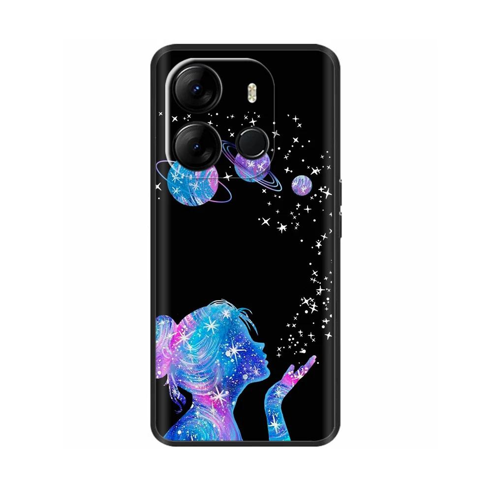 Для чехла Spark Go 2023 Мягкий черный силиконовый бампер-крышка Для Tecno Spark Go 2023 BF7n Чехол Capa Защитный чехол для мобильного телефона Etui