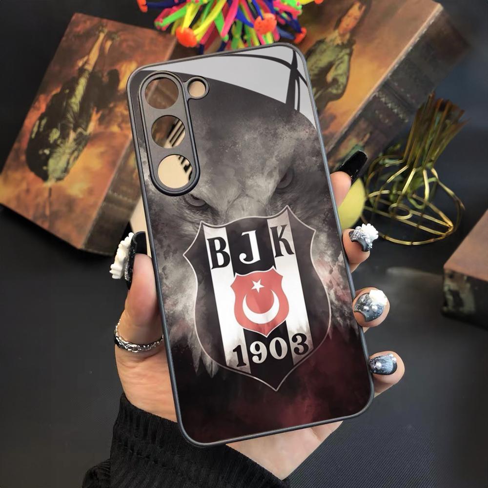 Чехол для телефона A-Fashions Besiktas BJK для Samsung Galaxy S25 S24 S23 S22 S20 S21 Note20 Ultra Plus Fe Цветной Серебристый Чехол