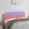 VidaXL LED Headboard Bedroom Furniture Double Bed Accessory Head of Bed Frame Interior Pink 3121903