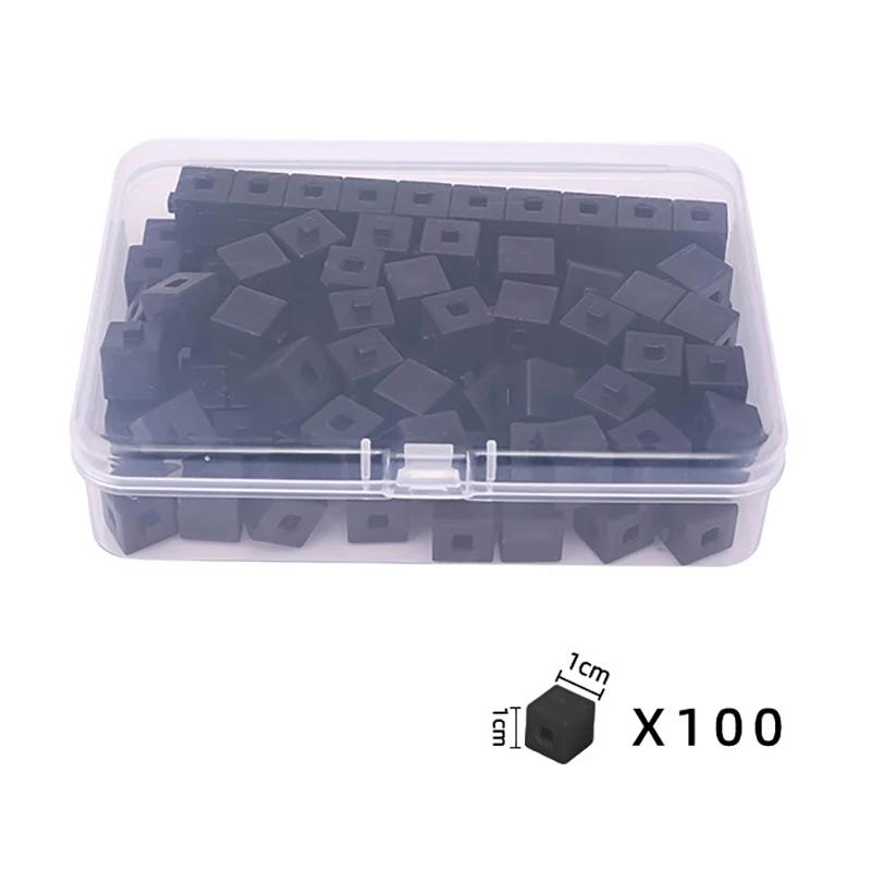 Linking Cubes Montessori Math Toys Number Blocks Learning Decimal Counter Teaching Aids Sensory Educational Toy for Children