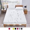 100% Waterproof Fitted Bed Sheet With Elastic Band Anti-Slip Cover Mattress Protector For Single Double King Queen160 180 200