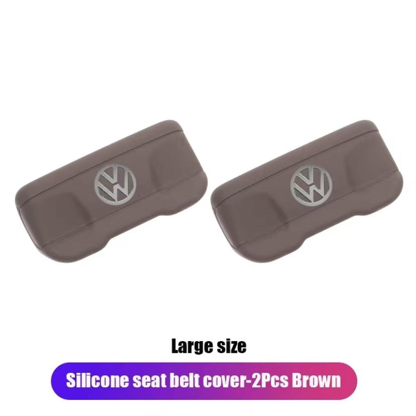 Car Seat Belt Protective Cover Silicone Buckle Protective JHKBNV6 Clip For VW GTI Polo Golf Passat B6 B7 Jetta T-ROC Taigo CC Tire Valve