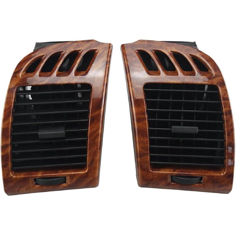 1Pair Compatible With Toyota Camry 2001-2006 Car Front Air Conditioner Outlet Grille 55650-AA020 55650-AA030 AC Air Vent Assembly(Woodgrain)
