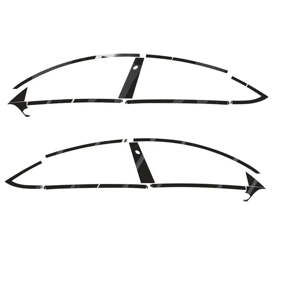 Для Tesla Model 3 2017-2022 Sedan Window Chrome Delete Blackout ABC Pillars Glossy Black Stickers