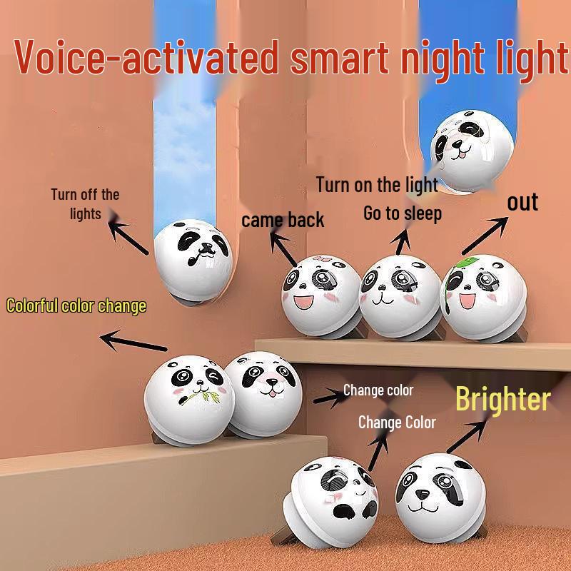 Rechargeable Magnetic Night Light with Adjustable Brightness for Bedroom and Dormitory