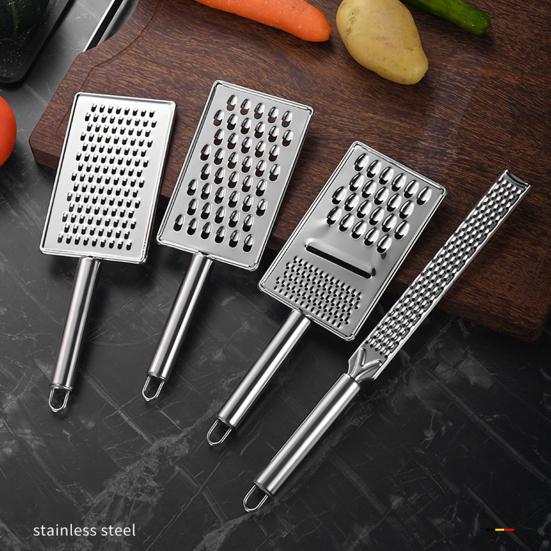 Терка для сыра из нержавеющей стали с лимонной цедрой, прочные кухонные принадлежности для пармезана, шоколада, чеснока, фруктов, овощей, имбиря, терка для овощей