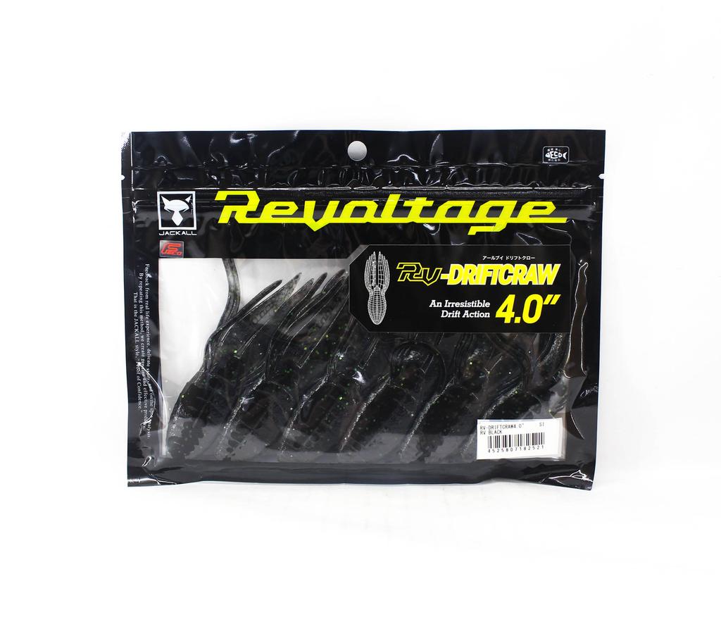 Jackall Мягкая приманка RV-Drift Craw 4 дюйма RV черный (2521)