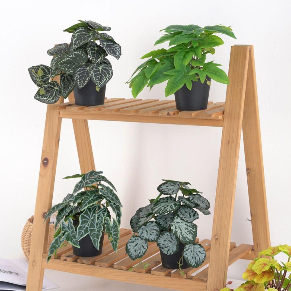 Тропические растения Зеленые растения в горшках Большая шелковая черепаха спина Бамбуковые листья Декор для свадебной вечеринки