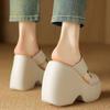 Fashion Super-high Heels Women's Platform Slippers Designer Heeled Shoes Summer Fashion Wedges Pumps 2025 Trend New Sandalias De Mujer