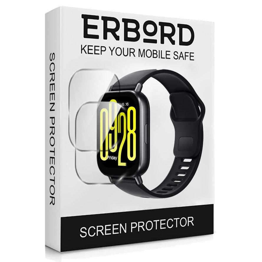 2x ERBORD Tempered Glass for Xiaomi Redmi Watch 5 Active, Fast