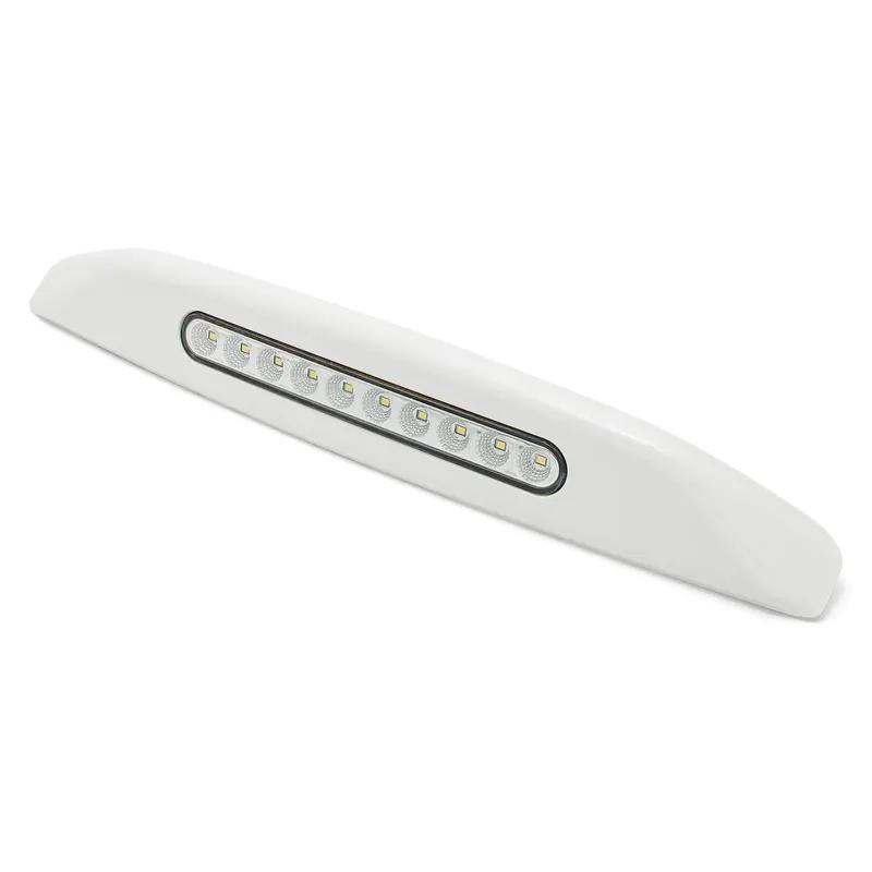 QC Porch Light White 10LED Awning Lamp RV Caravan Awning Porch Light Bar Van Travel Trailer Camper Trailer Exterior Lamp 6000K