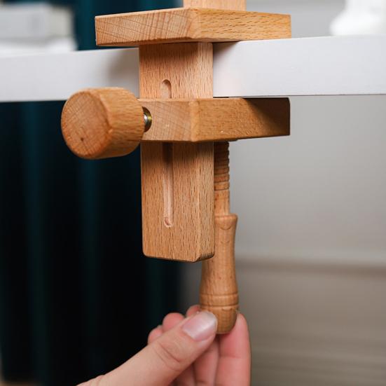 1 Набор Регулируемые Пяльцы для Вышивания Портативная Деревянная Вращающаяся Подставка для Вышивания Крестом Шитье