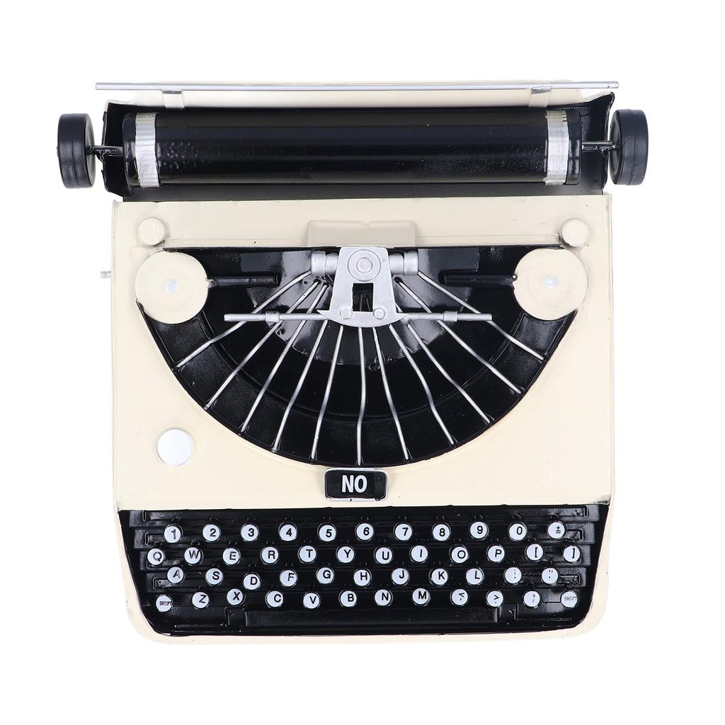 Vintage Typewriter Model Handmade Retro Typewriter Props Stress Relief Typewriter Ornament Desktop