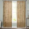 Бамбук ретро потертый растительный тюль прозрачные оконные шторы для гостиной кухни детской спальни вуаль подвесная занавеска