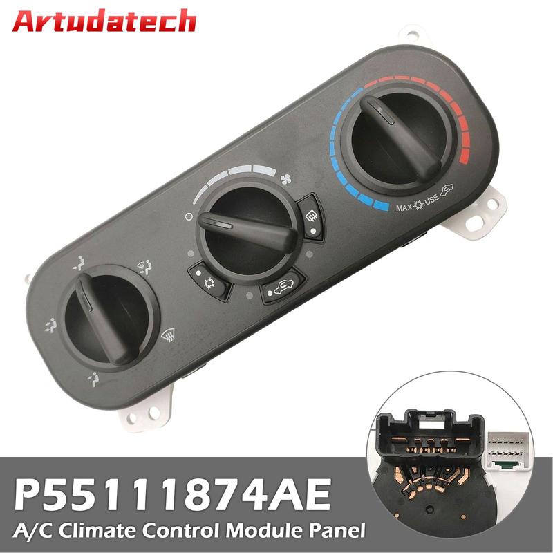 Artudatech A/C Climate Control Module Panel for Compass Patriot 07-09 P55111874AE Car Accessories