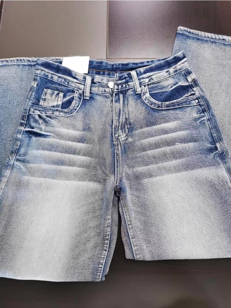 Y2k 2000s Vintage Baggy Jeans Woman Harajuku Streetwear Oversize Denim Pants Korean Style Gyaru Grunge Hip Hop Trousers