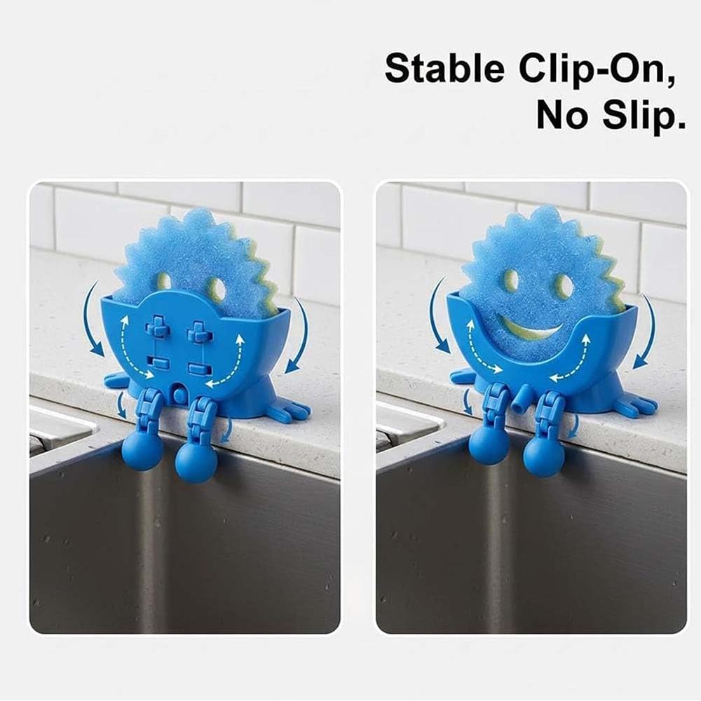 Sponge Holder with Drainage Featuring Legs and Open Draining Design