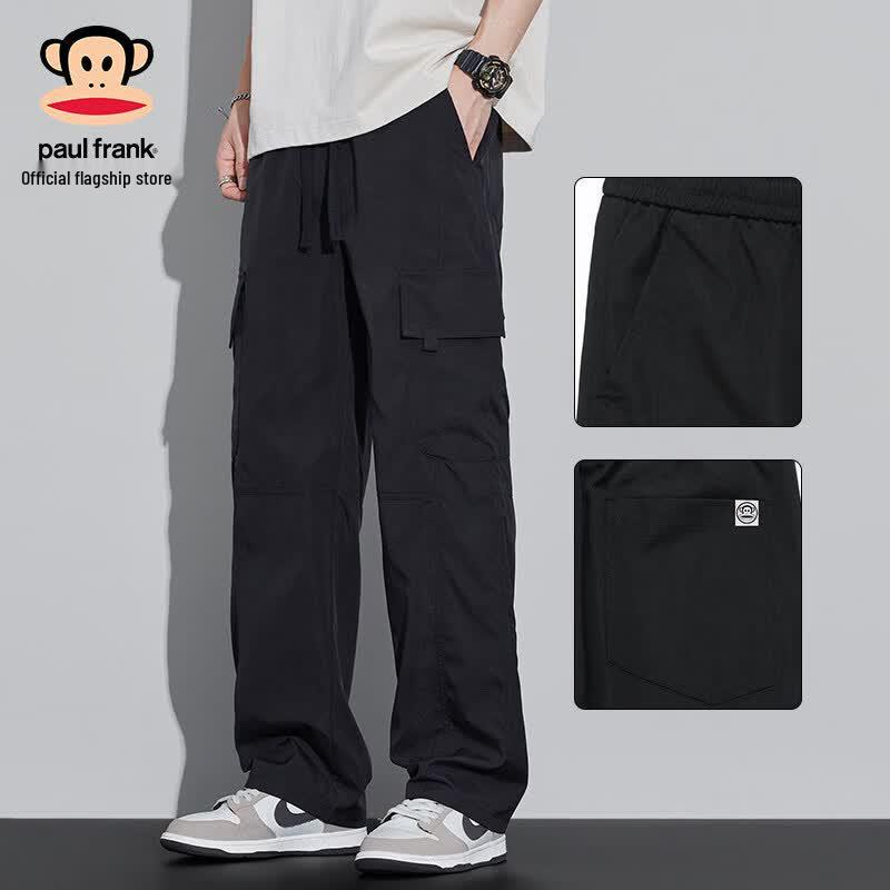 Paul Frank Men's Ice Silk Loose Casual Cargo Pants