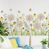 Dandelion Wall Stickers Living Room Bedroom Restore Garden Art Plant Flowers Skirting Self-adhesive Wallpaper Decoration