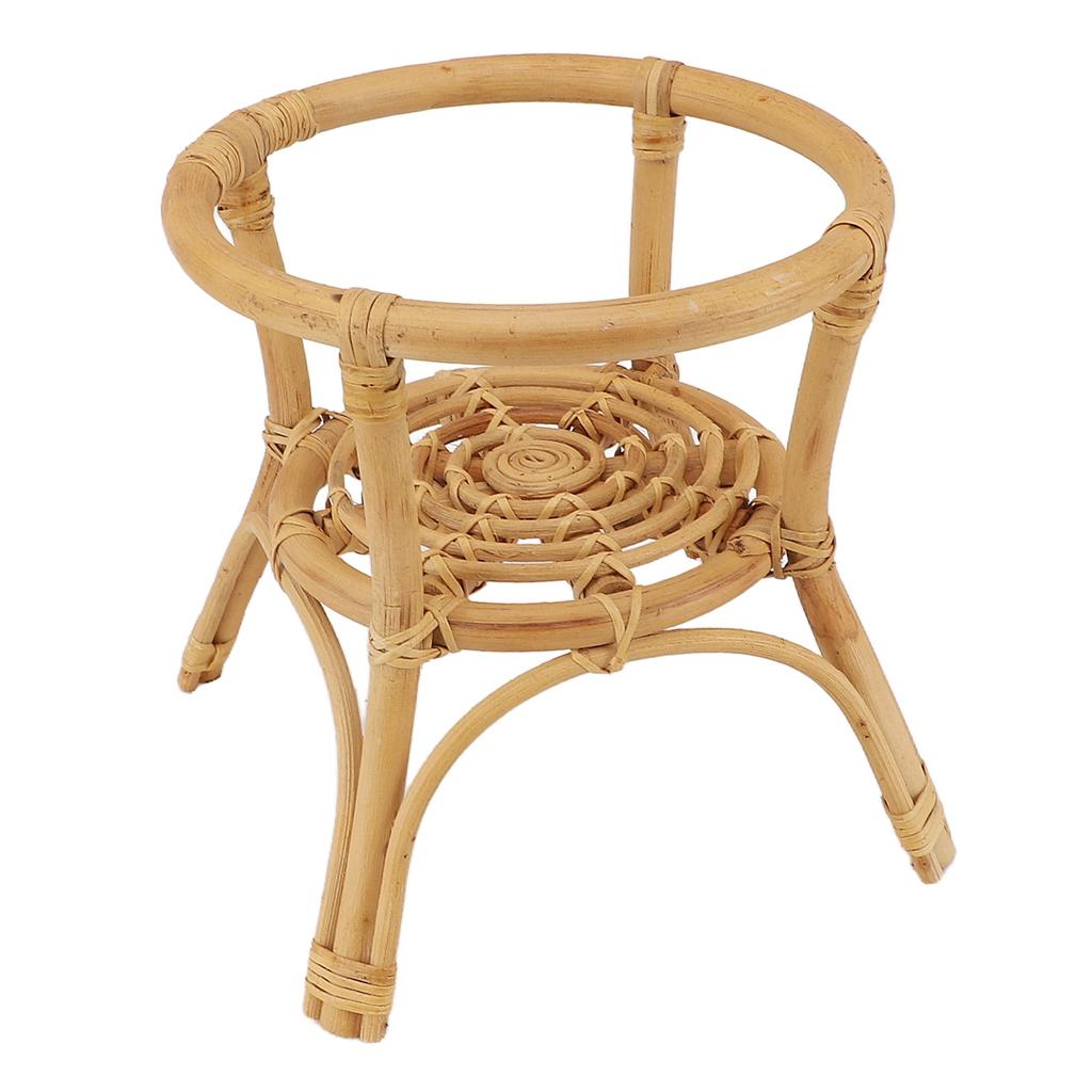 Plant Stand Flower Pot Rack Rattan Minimalist Stable 9.4in Diameter Planter Holder for Indoor