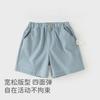 David Bella Boys' Cool Set Summer New Collection Children's Thin Moisture Absorbing Quick Drying Short Sleeve Two Piece Pants Set