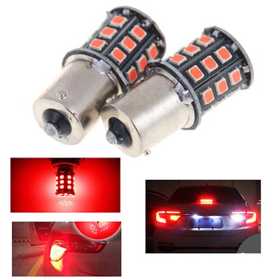 2 шт. 1156 Ba15S 2835 33-Smd красные светодиодные лампы для указателей поворота автомобиля, стоп-сигналы