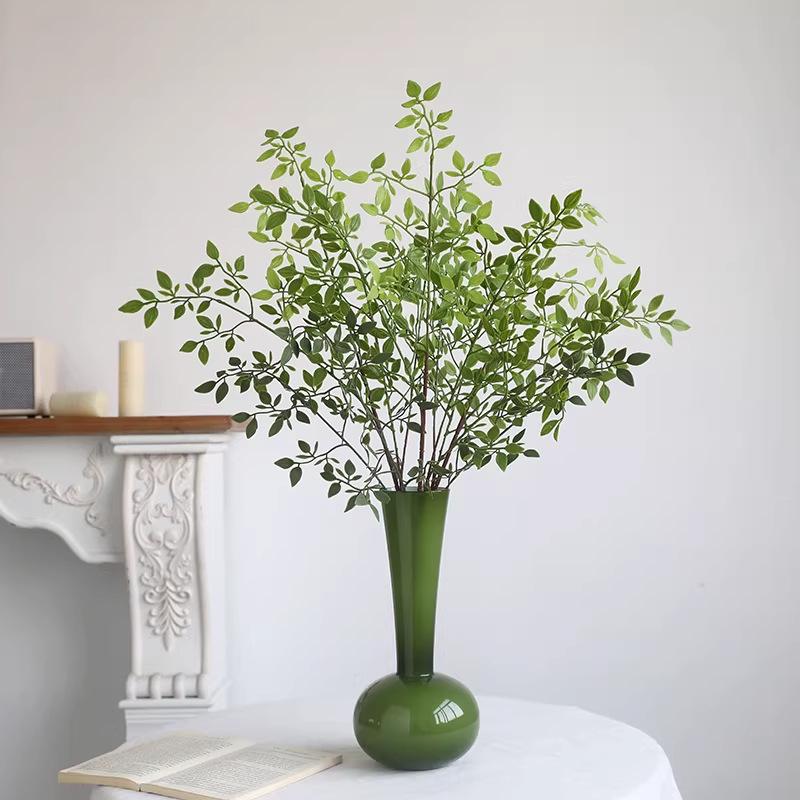 Artificial Nandina Green Plant Decoration for Home, Living Room, Bedroom, and Garden Scenery