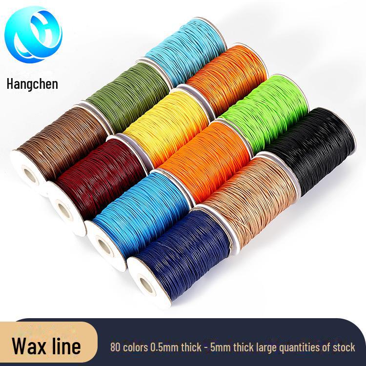 Colored 3mm Korean Wax Thread for Handmade DIY Necklace Weaving and Clothing Accessories.