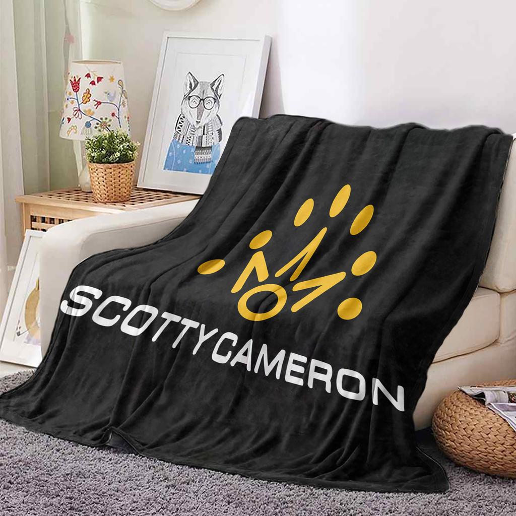 VIKAMA Одеяло из микрофибры с принтом Scotty Camerons Сверхмягкий короткий ворс Антизацепляющее Одеяло для игровой комнаты гостиной