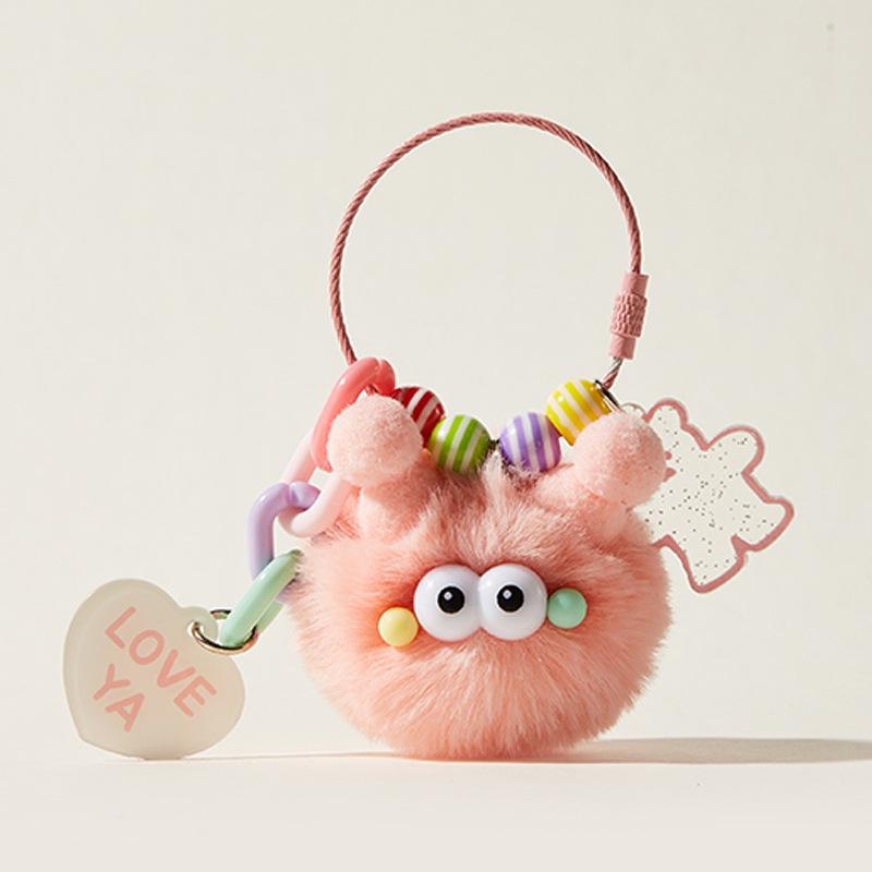 Очаровательный плюшевый брелок-подвеска в виде божьей коровки