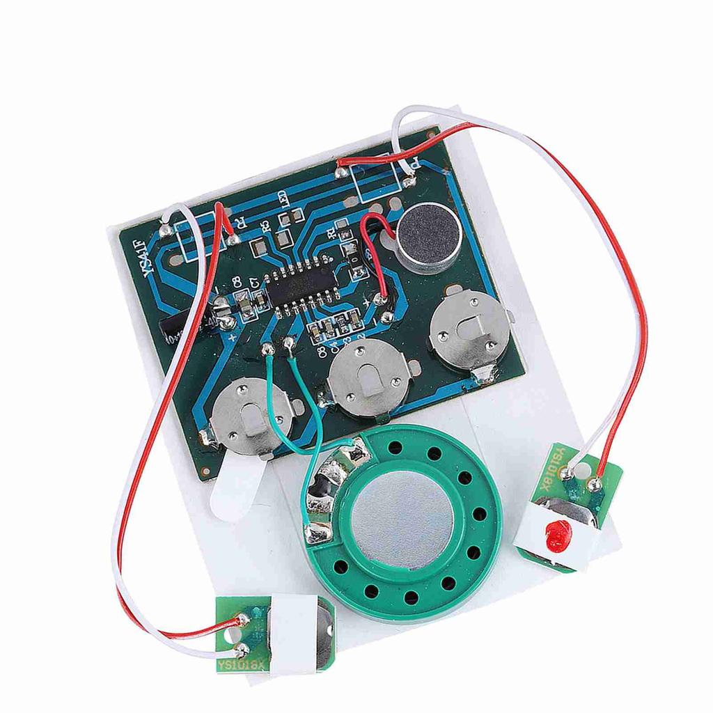 27s Recordable Music Sound Voice Module Chip with Button Battery Wired Double Button Control