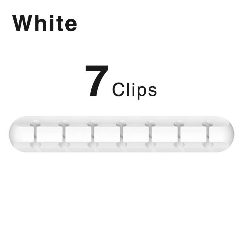 Silicone Cable Organizer USB Cable Winder Desktop Tidy Management Clips Cable Holder