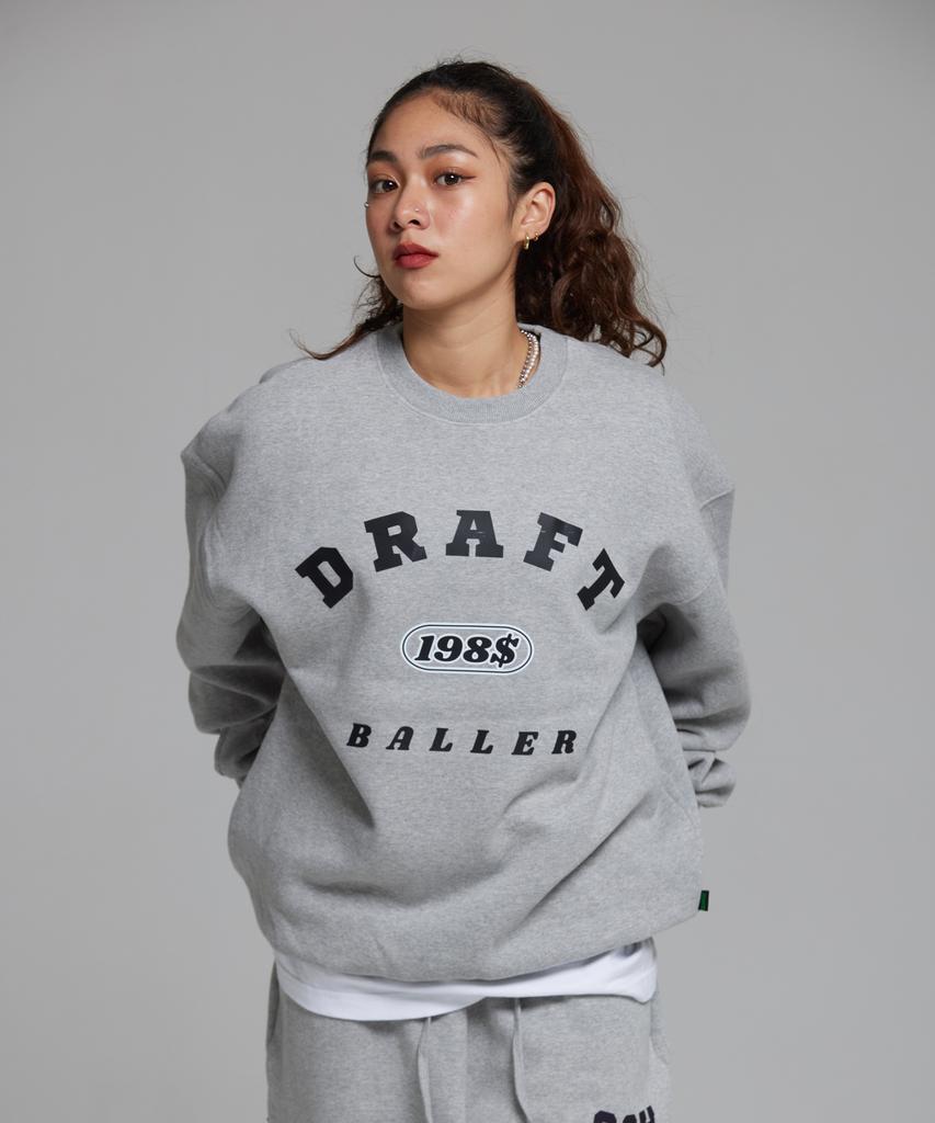 CREAM SODA LAB $198 Худи оверсайз с принтом Arc Baller Серый