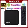 Tanix W2 TV BOX Amlogic S905W2 2G 16GB 2.4G 5G Dual Wifi BT 4K HDR Set Top Box Media Player Android 11 Smart Tvbox Better Than TX3 MINI
