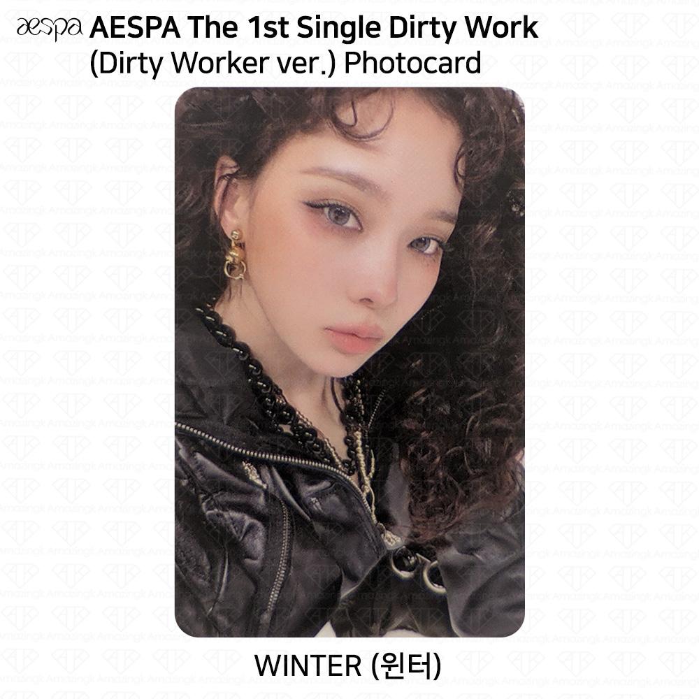 aespa 1-й сингл-альбом Dirty Work Dirty Worker / версии Code / Case. Официальная фотокарта