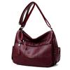 New Bag for Women Solid Color Casual One-shoulder Crossbody Bag Simple and Versatile Middle-aged Women's Mother Bag Large Capacity