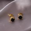 Серьги-гвоздики из серебра S925 с муассанитами квадратной огранки для женщин - Высококлассный нишевый дизайн