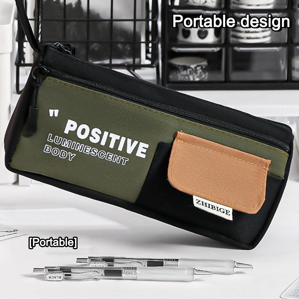 Large Capacity Pencil Case Double Layer Stationery Case Multi-function Pen Box  Student Gift