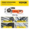 Electric Pipe Threader, 2300W Pipe Threading Machine, Heavy-Duty Hand-Held Power Drive Kit, 220V Pipe Threader Machine, Portable Pipe Threader with 6