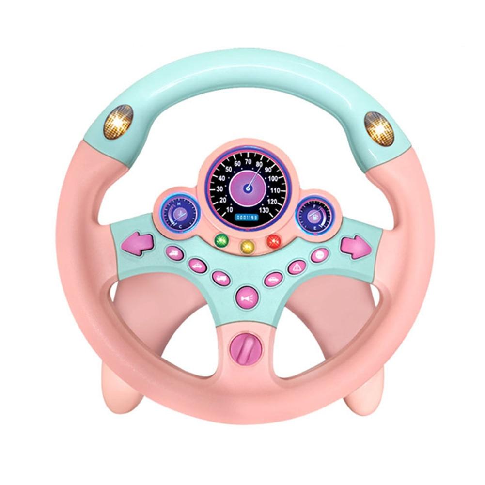 Toy Car Wheel Kids Baby Interactive Toys Children Steering Wheel with Light Sound Simulation Driving Car Toy Education Toy Gift