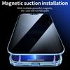 For iPhone 13 Privacy Case with Nano Tech Tempered Glass Anti Spy Magnetic Metal Protective Phone case