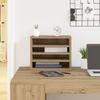 1 Piece of multi-space document storage rack with layered partition on the table, cosmetics storage rack 36x26x29.5 cm