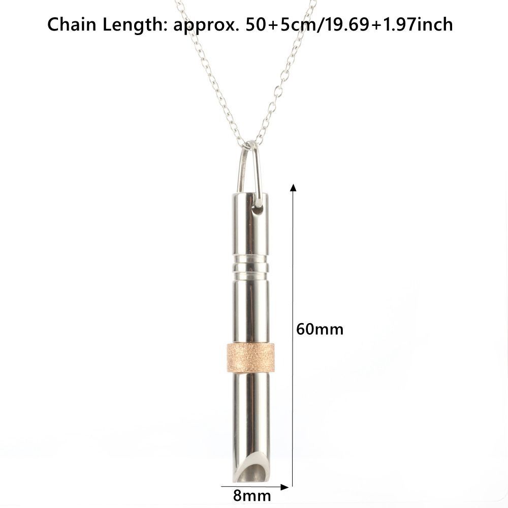 Ожерелье для облегчения тревоги, осознанное дыхание, ожерелье со свистком, йога, спорт