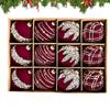 Glitter Christmas Balls 12pcs Decorative Shatterproof Ball For Christmas Tree Retro Christmas Tree Ball With Glitter For Holiday