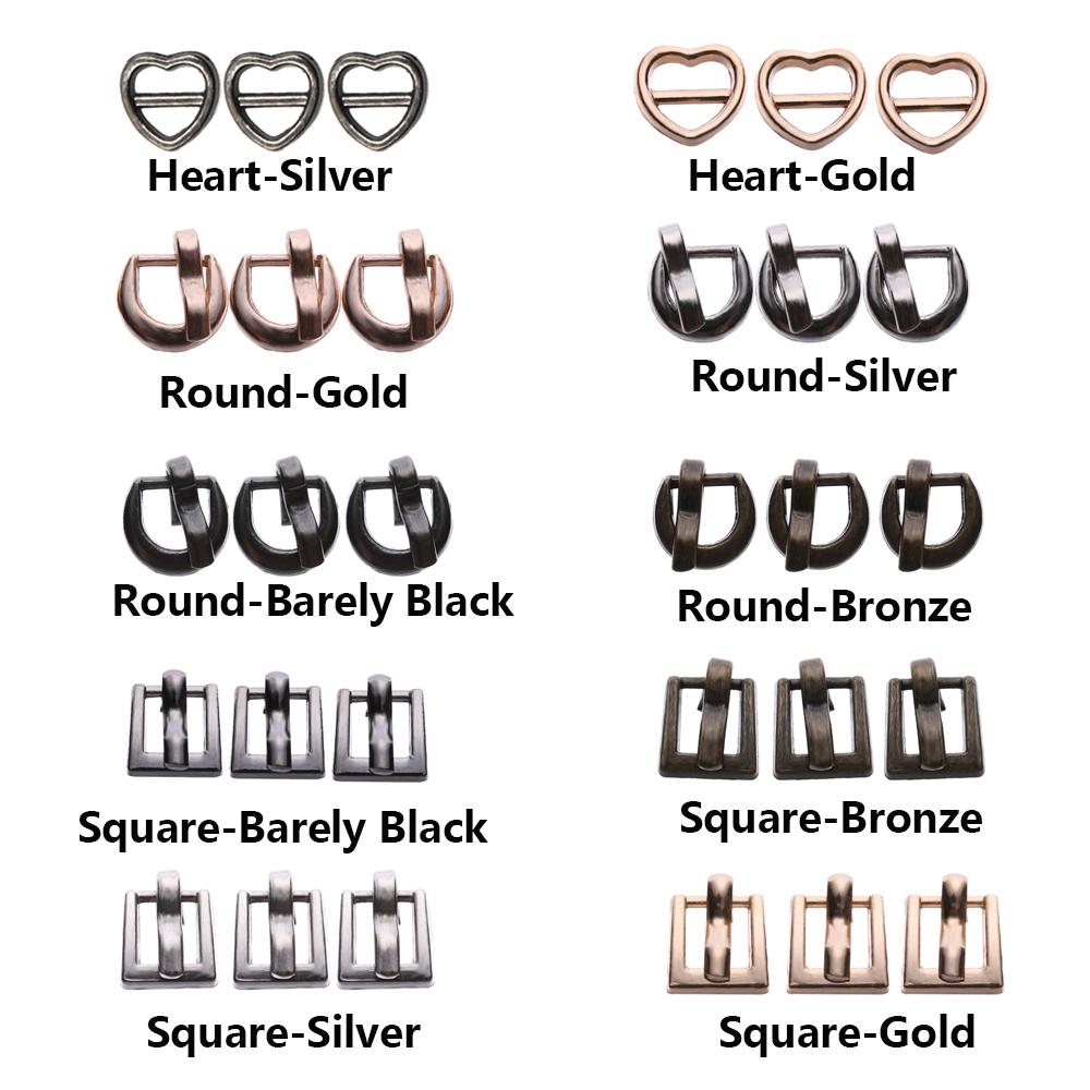 Mini Ultra-small 4 colors Diy Dolls Buckles Doll Bags Accessories Belt Buttons Tri-glide Buckle